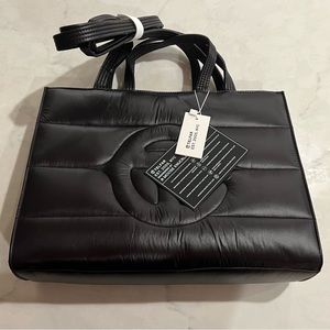 Medium Puff Shopper - Black
